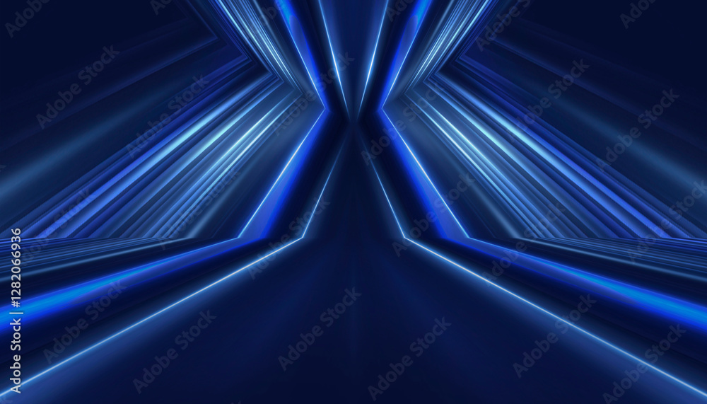 Sticker abstract neon background. sound wave design element.