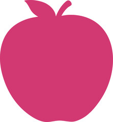 vector illustration of a red apple