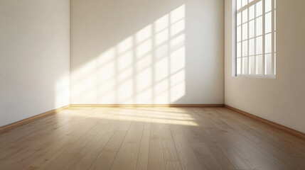 Vintage Modern Living Room Featuring Oak Wood Flooring and Soft White Walls, Showcasing a Minimalist Aesthetic with Subtle Design Elements, Ideal for a Contemporary and Serene Home Interior