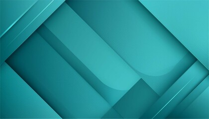 Obraz premium teal color circles background with overlap layer for wallpaper cover banner poster placard and presentation teal abstract background for business card and flyer template illustration
