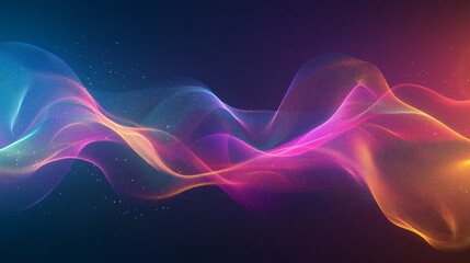 Colorful light burst with glowing particles, vibrant and dynamic, abstract and futuristic, smooth flowing design, deep gradients, high-tech atmosphere