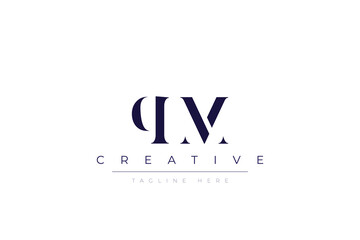 qM abstract  minimalist letters Logo Monogram. It is a minimalist logo, this logo is made by combining two letters