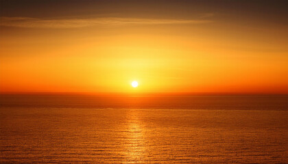 Naklejka premium sunny horizon gradient a smooth transition from golden yellow to vibrant orange