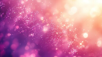Abstract bright sparkles glowing and blinking over colorful gradient background