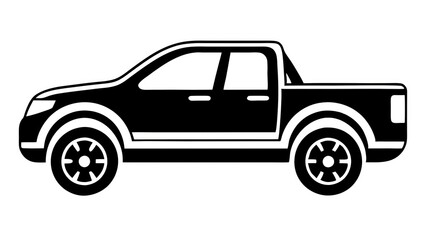Obraz premium Stylish Pickup Truck Illustration for Adventure and Utility Transport