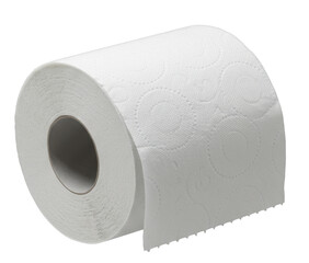 Soft white toilet paper roll, wiping, wipe, bath tissue, isolated transparent png