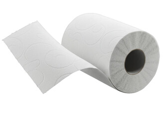 Soft white toilet paper roll, wiping, wipe, bath tissue, isolated transparent png