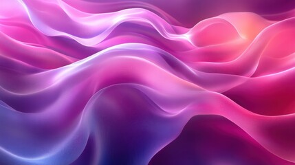 Fototapeta premium Soft Pastel Abstract Minimalist Vector Art in Gentle Wavy Patterns