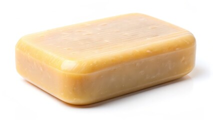 Rectangular Bar Soap on White Background