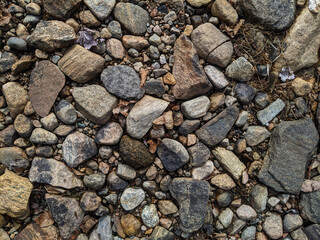 A close-up of colourful rocks making a nice textured background