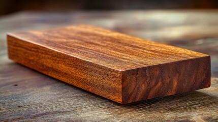 Wooden plank, woodworking, workshop, polished, reddish-brown hue