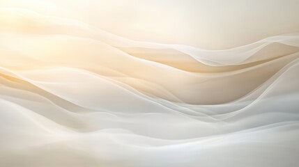 Fototapeta premium Soft, flowing abstract waves in neutral tones create a tranquil and soothing atmosphere.