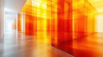 Abstract Minimalist Vector Art of Empty Corporate Space Interior