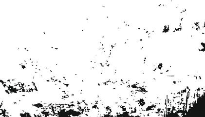 Grunge effect texture creates a black and white abstract pattern