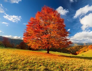 Fototapeta premium autumn in the mountains