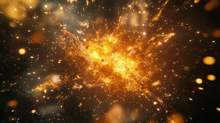 Obraz premium Sci-fi energy burst with glowing particles, futuristic and vibrant, dynamic and energetic, high detail, abstract and immersive, artistic and bold