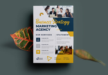 Corporate Business Flyer Template Clean Accents
