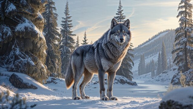 Lupo della neve