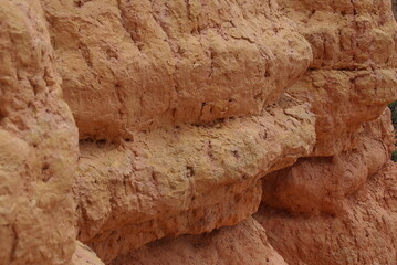 orange rock from cliff, Utah, desert