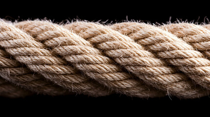 Thick braided rope texture, close-up view, dark background, nautical theme, for design