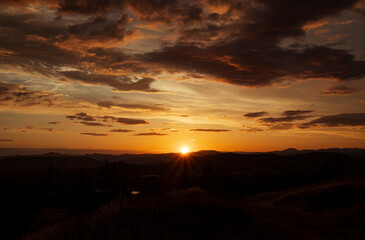 golden horizon sunset