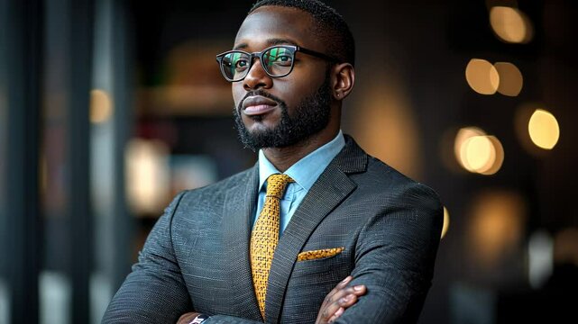 Portrait of a Confident Black Businessman