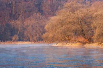 Winter morning by the San river
