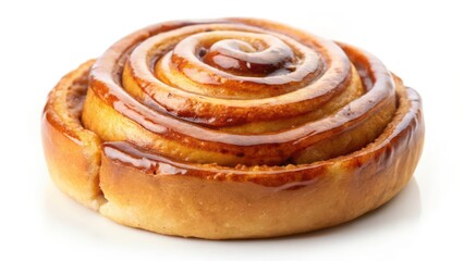 Sweet Roll on White Background