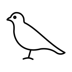 bird icon simple vector symbol