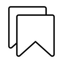 Bookmark icon simple vector symbol