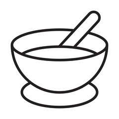 Bowl icon simple vector symbol
