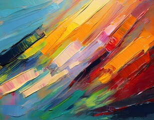 abstract diagonal paint strokes oil painting brush daubs and smears grungy background hand painted