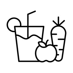 Diet drink icon simple vector symbol