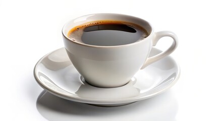Fototapeta premium Cup of Coffee on White Background