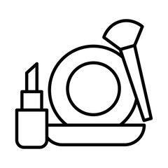makeup icon simple vector symbol