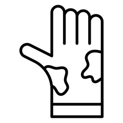 mottled skin icon simple vector symbol