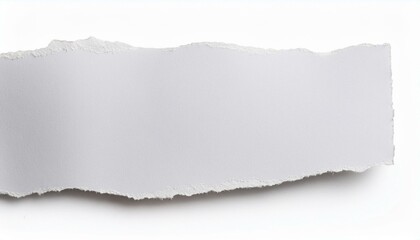 white paper torn isolated on white background cutout