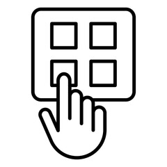 select element icon simple vector symbol