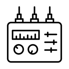 Obraz premium Sound mixer icon simple vector symbol