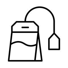 Tea bag icon simple vector symbol