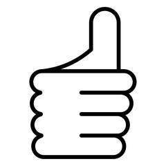 Thumbs Up icon simple vector symbol