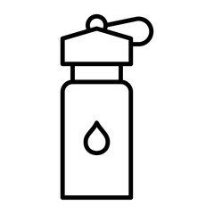 Water bottle icon simple vector symbol