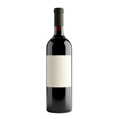 red wine bottle mockup, png