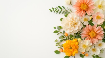 Elegant March 8th Celebration with Blooming Flowers and Soft Petals in Feminine Pastel Aesthetic