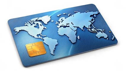 Global Payment Card, World Map, Credit Card, Debit Card