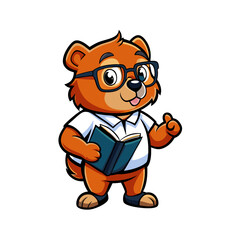  Fierce Bear Standing in Fighting Pose - Dynamic Vector Illustration & Clipart, Fierce bear standing on two legs in a fighting pose, perfect for vector clipart and line art designs.