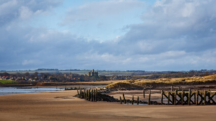 Amble Braid, shots of old pier and warkworth Castle