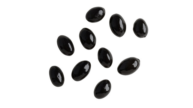 black olive isolated on white , transparent , png 