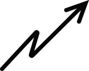 Arrow Sign Silhouette Icon Design