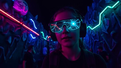 Obraz premium Visions of Tomorrow: A Glimpse into Futuristic Worlds
